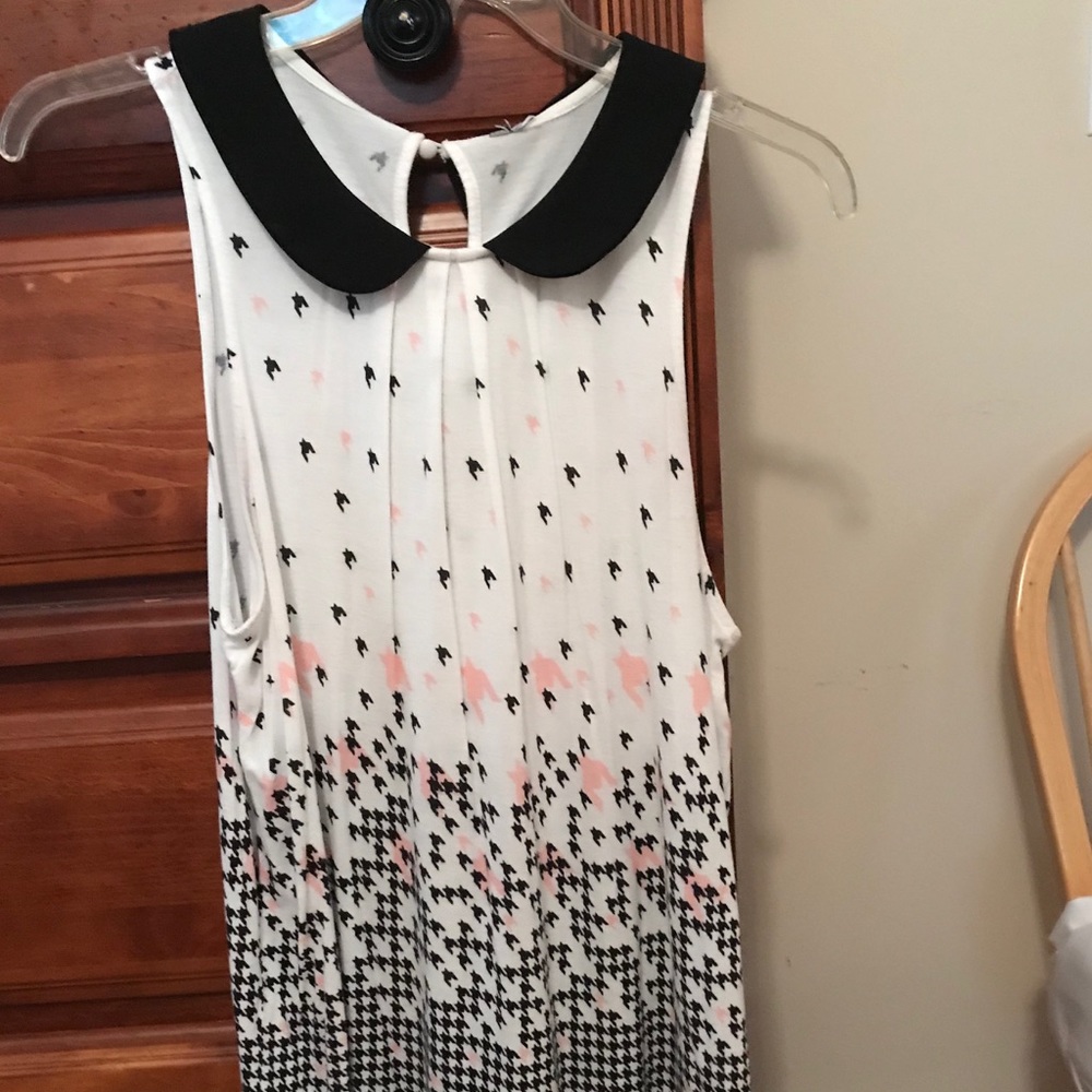 Cute Print Keyhole Tank - ELLE